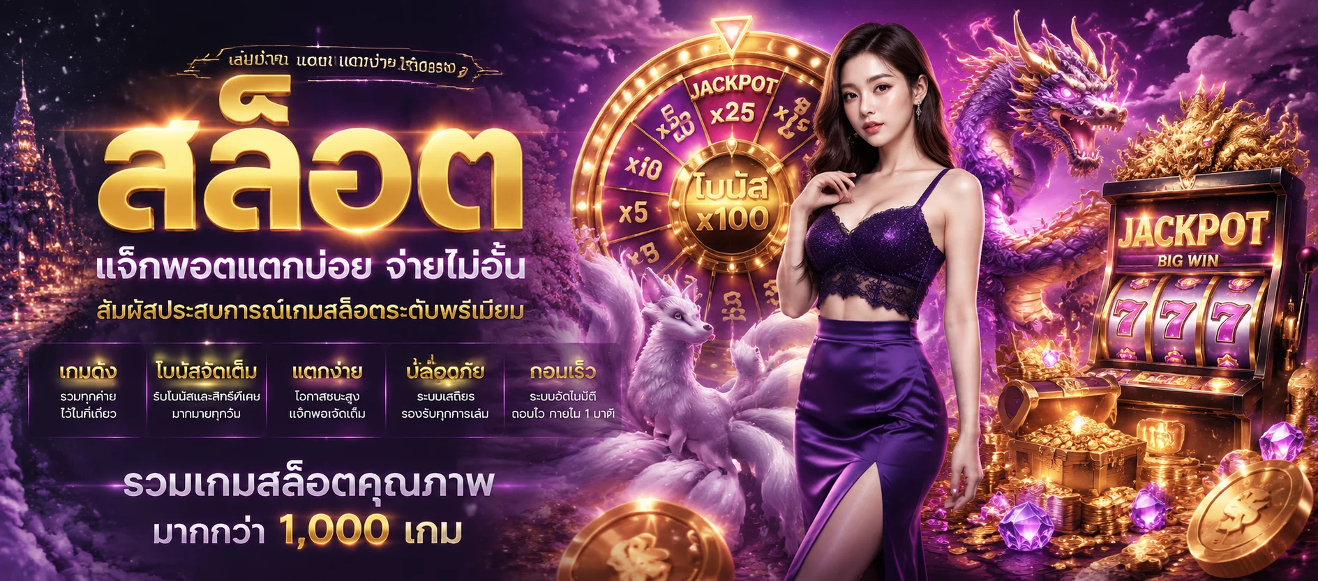 หน้าทดลองเล่นสล็อต PG Soft ฟรี ในเว็บ WALLET SOSLOT